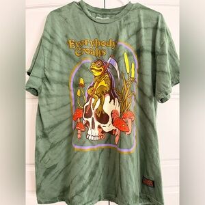 Steven Rhodes Everybody Croaks tie dye tee
